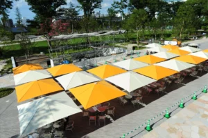 Slunečník FILIUS – kompaktní slunečník s centrálním sloupem — фото 3